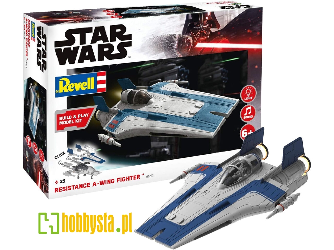 Build & Play Resistance A-wing Fighter (Blue) (Build & Play) - zdjęcie 1 Build & Play Resistance A-wing Fighter (Blue) (Build & Play) - zdjęcie 1