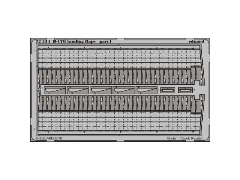  B-17G landing flaps 1/72 - Revell - blaszki - zdjęcie 1