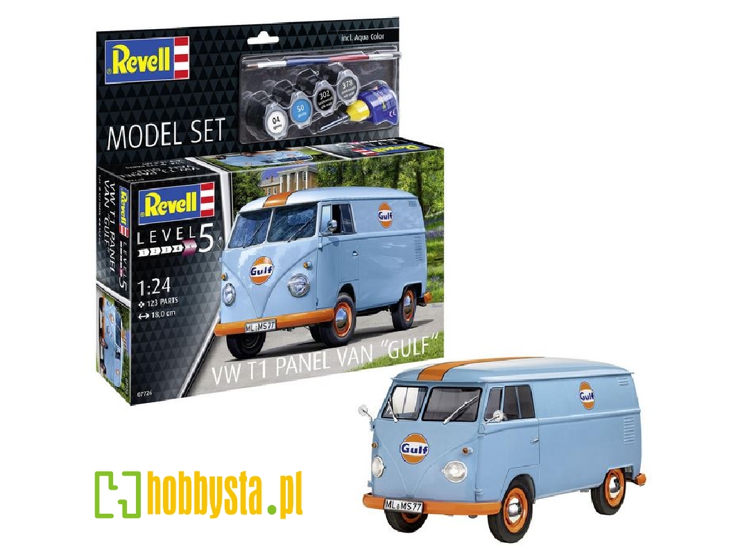 Vw T1 Panel Van (Gulf Decoration) - Model Set - zdjęcie 1 Vw T1 Panel Van (Gulf Decoration) - Model Set - zdjęcie 1