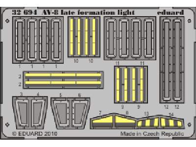  AV-8 late formation lights 1/32 - Trumpeter - blaszki - zdjęcie 1