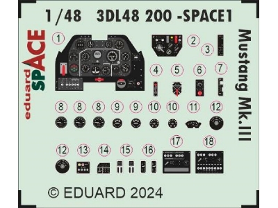 Mustang Mk. III SPACE 1/48 - EDUARD - zdjęcie 1