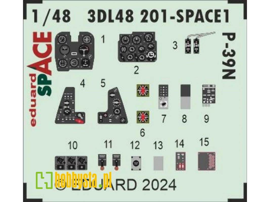 P-39N SPACE 1/48 - ARMA HOBBY - zdjęcie 1