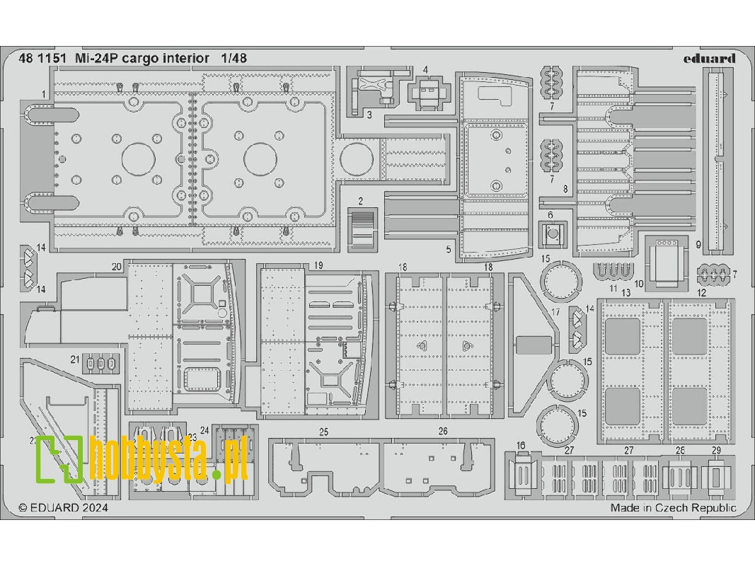 Mi-24P cargo interior 1/48 - TRUMPETER - zdjęcie 1 Mi-24P cargo interior 1/48 - TRUMPETER - zdjęcie 1