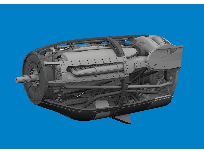 P-38F/ G left engine PRINT 1/48 - TAMIYA - zdjęcie 1