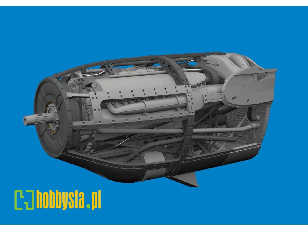 P-38F/ G left engine PRINT 1/48 - TAMIYA - zdjęcie 1