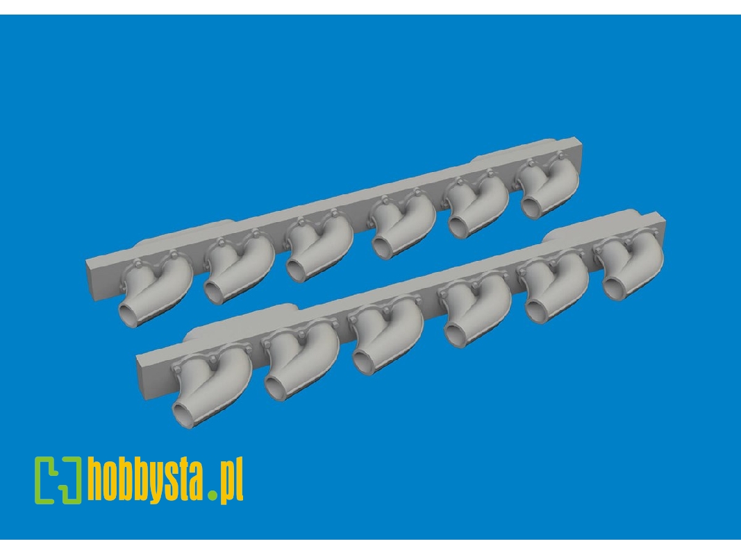 P-39 exhaust stacks rounded PRINT 1/48 - ARMA HOBBY - zdjęcie 1 P-39 exhaust stacks rounded PRINT 1/48 - ARMA HOBBY - zdjęcie 1
