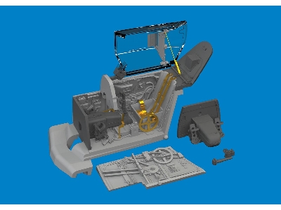 Bf 109G-10 cockpit PRINT 1/72 - EDUARD - zdjęcie 1