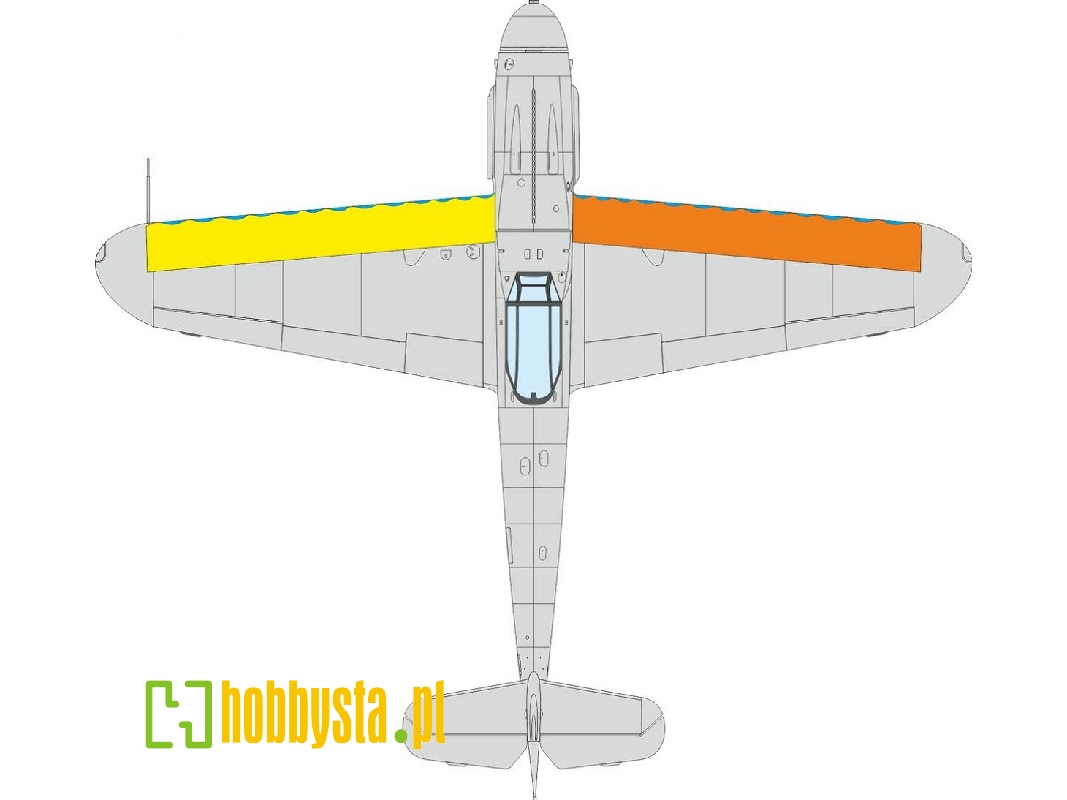 Bf 109G wings leading edge wavy lines 1/72 - zdjęcie 1 Bf 109G wings leading edge wavy lines 1/72 - zdjęcie 1