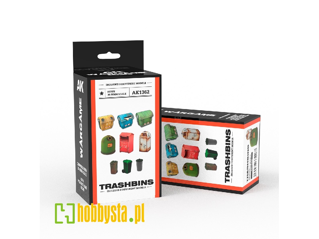 Trashbins Scenography Wargame Set - zdjęcie 1 Trashbins Scenography Wargame Set - zdjęcie 1