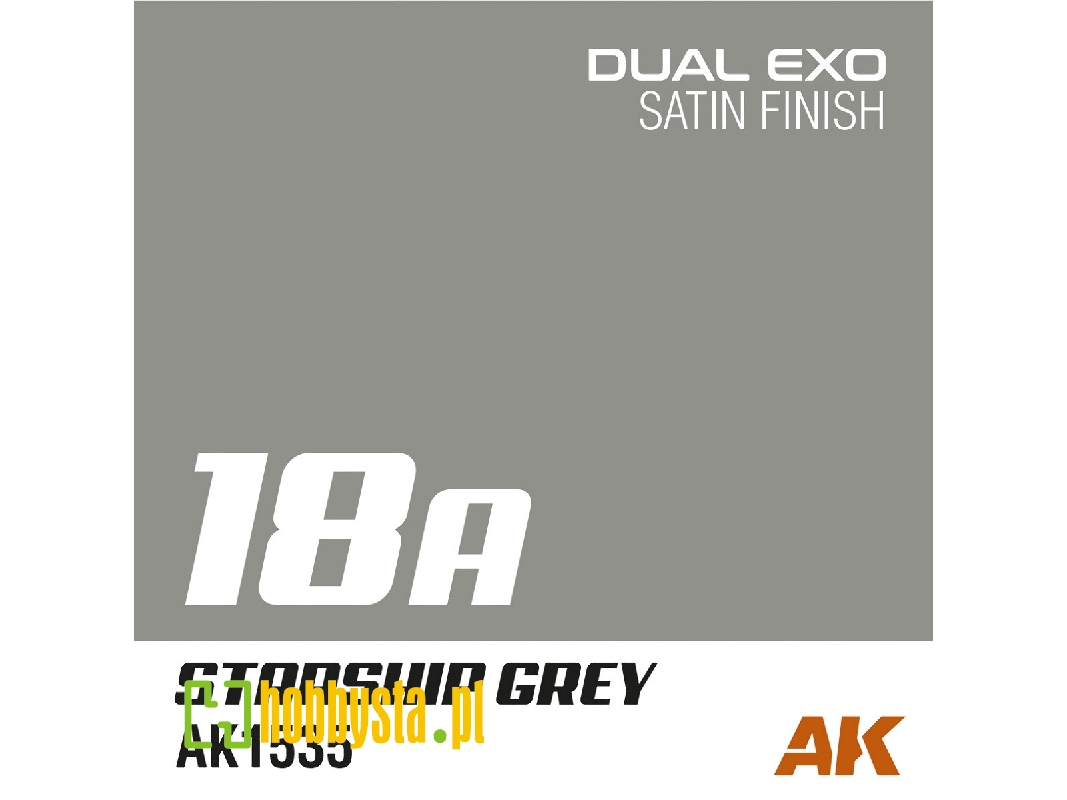 Ak1535 Starship Grey Satin (Dual Exo 18a) - zdjęcie 1 Ak1535 Starship Grey Satin (Dual Exo 18a) - zdjęcie 1