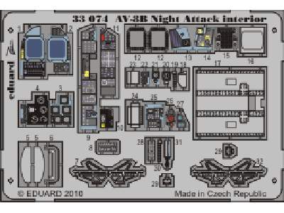  AV-8B Night Attack interior S. A. 1/32 - Trumpeter - blaszki - zdjęcie 1
