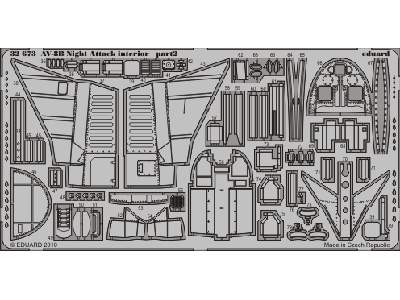  AV-8B Night Attack interior S. A. 1/32 - Trumpeter - blaszki - zdjęcie 3