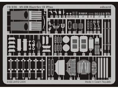  AV-8B Plus 1/72 - Hasegawa - blaszki - zdjęcie 3