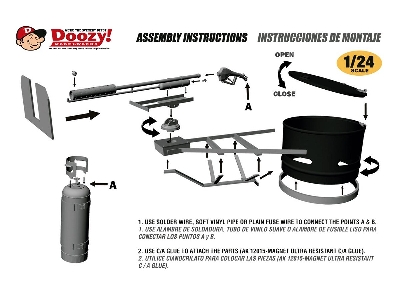 Post Apocalyptic Universal Steel Drum Hatch With Flamethrower Mount - zdjęcie 2