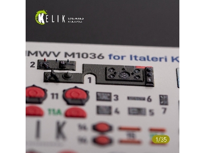 'humvee' Hmmwv M1036 With Tow Nato Green Version Interior 3d Decal For Italeri Kit - zdjęcie 3