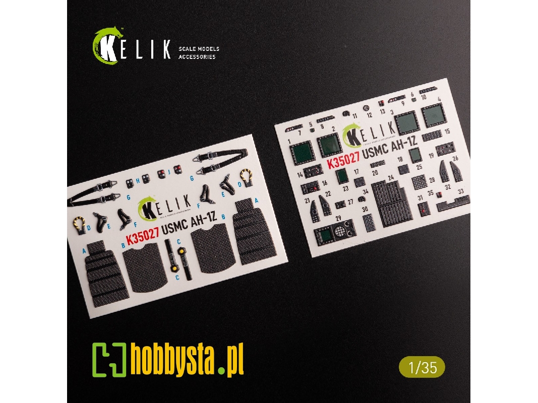 Ah-1z Interior 3d Decals For Academy Kit - zdjęcie 1 Ah-1z Interior 3d Decals For Academy Kit - zdjęcie 1