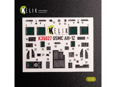 Ah-1z Interior 3d Decals For Academy Kit - zdjęcie 3