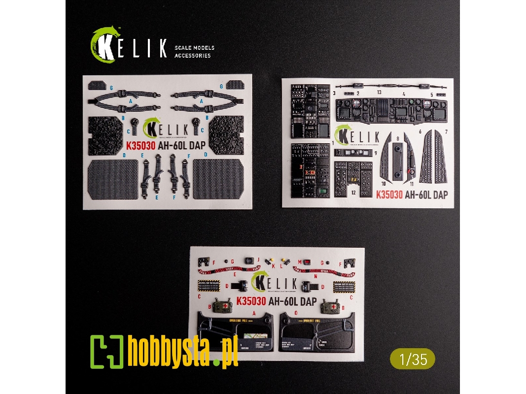 Ah-60l Dap Interior 3d Decals For Academy Kit - zdjęcie 1 Ah-60l Dap Interior 3d Decals For Academy Kit - zdjęcie 1