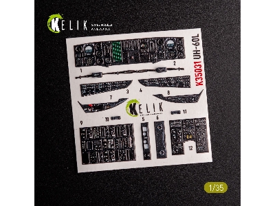 Uh-60l Interior 3d Decals For Academy Kit - zdjęcie 4