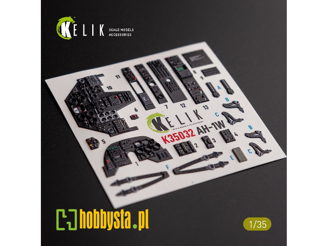 Ah-1w Interior 3d Decals For Academy Kit - zdjęcie 1 Ah-1w Interior 3d Decals For Academy Kit - zdjęcie 1