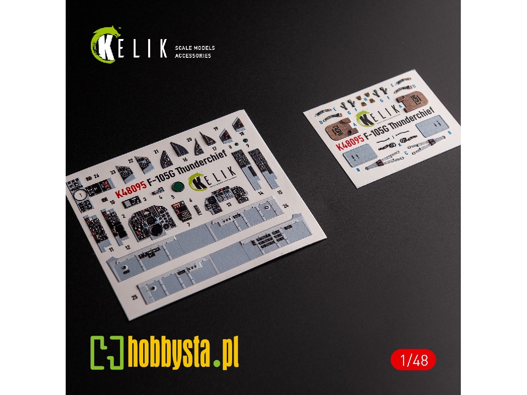 F-105g Thunderchief - Interior 3d Decals For Hobbyboss Kit - zdjęcie 1 F-105g Thunderchief - Interior 3d Decals For Hobbyboss Kit - zdjęcie 1