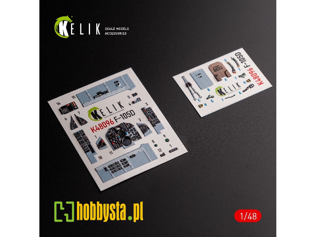 F-105d Thunderchief - Interior 3d Decals For Hobbyboss Kit - zdjęcie 1 F-105d Thunderchief - Interior 3d Decals For Hobbyboss Kit - zdjęcie 1