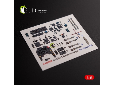 Ju-87g-1 Kanonenvogel - Interior 3d Decals For Italeri Kit - zdjęcie 2