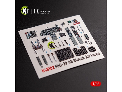 Mig-29as - Interior 3d Decals For Academy Kit - zdjęcie 2