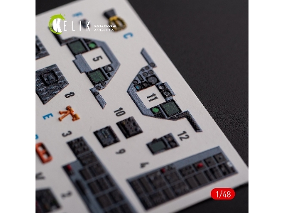 F-16a/C - Interior 3d Decals For Academy Kit - zdjęcie 4