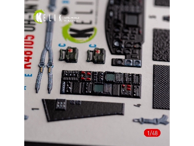 Uh-1n 'twin Huey' - Interior 3d Decals For Zimi Model/Kittyhawk Kit - zdjęcie 5