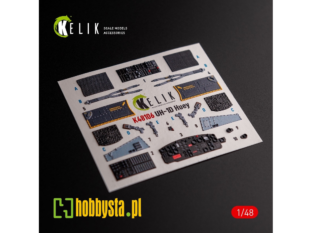 Uh-1d 'huey' - Interior 3d Decals For Zimi Model/Kittyhawk Kit - zdjęcie 1 Uh-1d 'huey' - Interior 3d Decals For Zimi Model/Kittyhawk Kit - zdjęcie 1