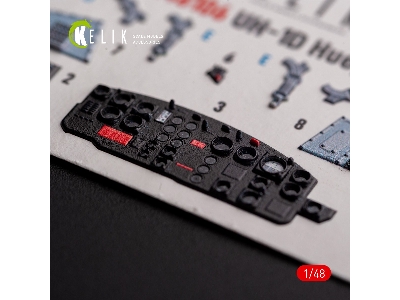 Uh-1d 'huey' - Interior 3d Decals For Zimi Model/Kittyhawk Kit - zdjęcie 5