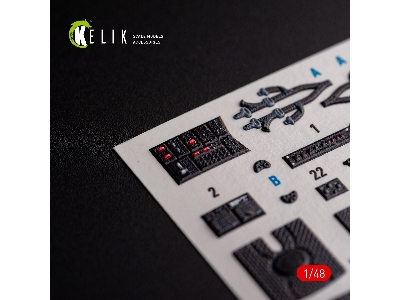 Uh-1y 'venom' - Interior 3d Decals For Zimi Model/Kittyhawk Kit - zdjęcie 3