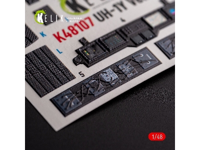 Uh-1y 'venom' - Interior 3d Decals For Zimi Model/Kittyhawk Kit - zdjęcie 4