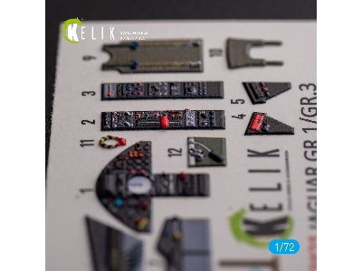 Jaguar Gr.1/Gr.3 - Interior 3d Decals For Italeri Kit - zdjęcie 3
