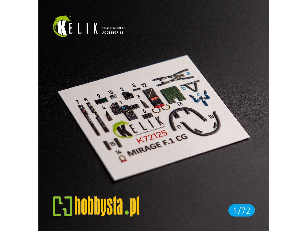 Mirage F.1 Cg - Interior 3d Decals For Specialhobby Kit - zdjęcie 1 Mirage F.1 Cg - Interior 3d Decals For Specialhobby Kit - zdjęcie 1