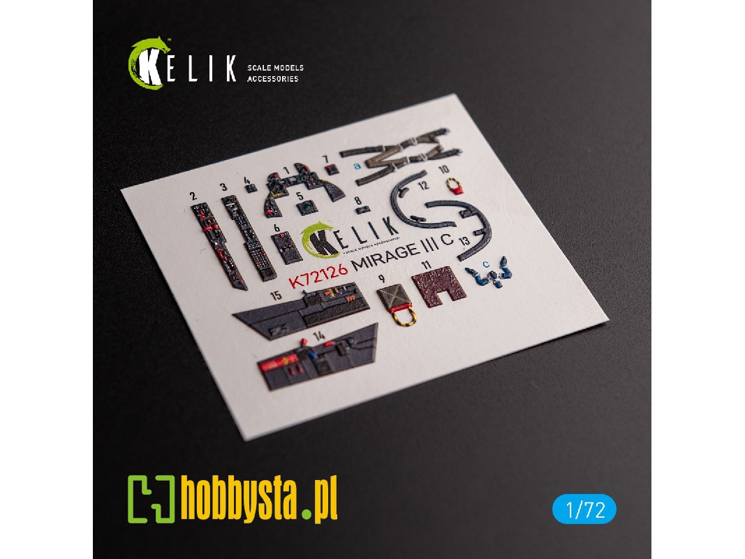 Mirage Iii C - Interior 3d Decals For Modelsvit Kit - zdjęcie 1 Mirage Iii C - Interior 3d Decals For Modelsvit Kit - zdjęcie 1
