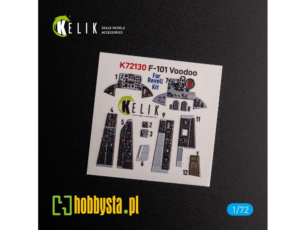 F-101 Voodoo - Interior 3d Decals For Revell Kit - zdjęcie 1 F-101 Voodoo - Interior 3d Decals For Revell Kit - zdjęcie 1