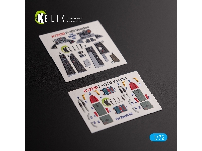 F-101 Voodoo - Interior 3d Decals For Revell Kit - zdjęcie 2