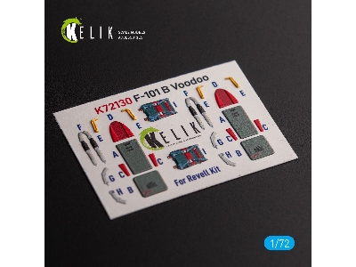 F-101 Voodoo - Interior 3d Decals For Revell Kit - zdjęcie 3