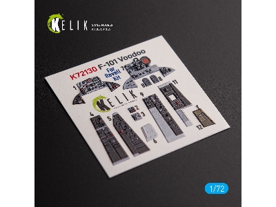 F-101 Voodoo - Interior 3d Decals For Revell Kit - zdjęcie 4