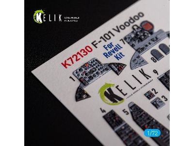 F-101 Voodoo - Interior 3d Decals For Revell Kit - zdjęcie 5