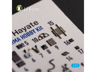 Ki-84 Hayate - Interior 3d Decals For Arma Hobby Kit - zdjęcie 4