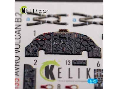 Avro Vulcan B.2 Front Cockpit - Interior 3d Decals For Airfix Kit - zdjęcie 3