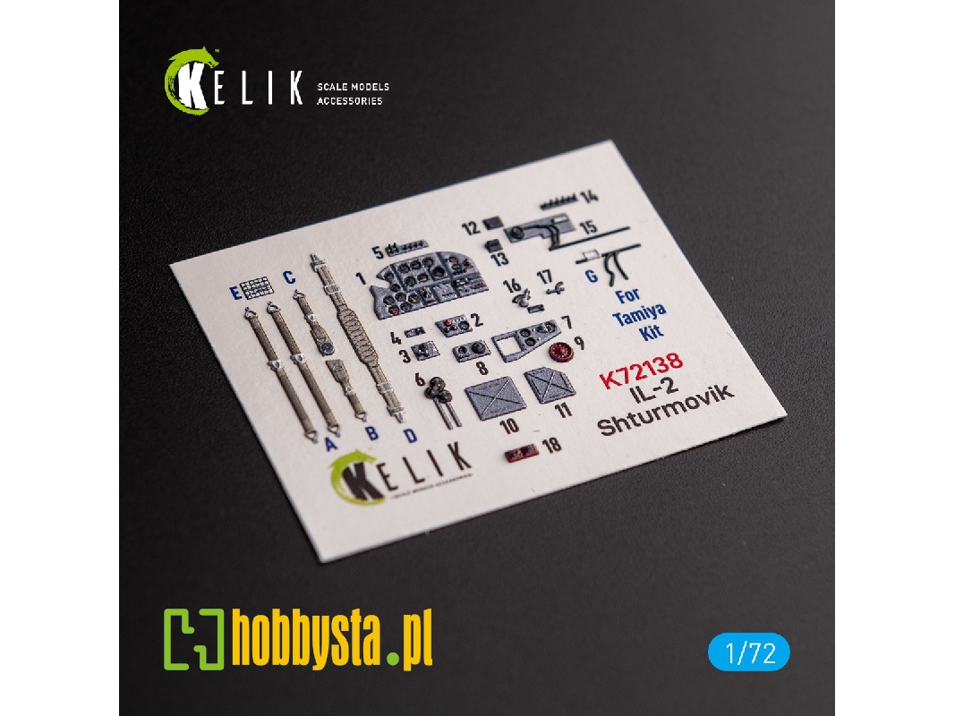 Il-2 Shturmovik - Interior 3d Decals For Tamiya Kit - zdjęcie 1 Il-2 Shturmovik - Interior 3d Decals For Tamiya Kit - zdjęcie 1