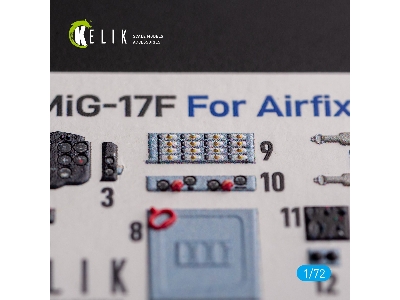Mig-17 Fresco (Shenyang J5) - Interior 3d Decals For Airfix Kit - zdjęcie 1