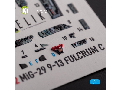Mig-29 Fulcrum-c 9-13 Interior 3d Decals For Gwh Kit - zdjęcie 2
