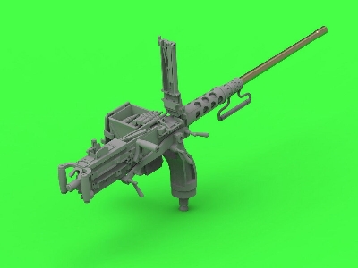 Browning M2hb .50 Cal (12,7mm) - Z Mocowaniem Do Niszczyciela Czołgów M10 (Kołyska D70627 Z Małą Skrzynką Amunicyjną D683