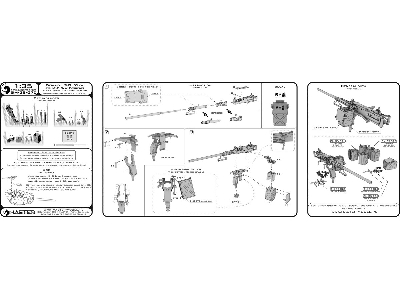 Browning M2hb .50 Cal (12,7mm) - Z Mocowaniem Do Niszczyciela Czołgów M10 (Kołyska D70627 Z Małą Skrzynką Amunicyjną D683