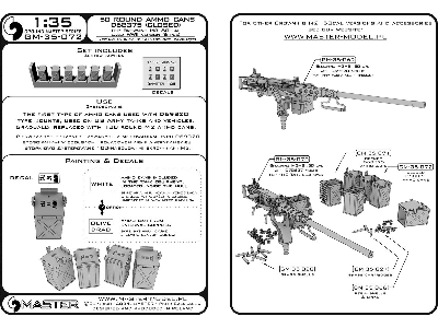 Skrzynki Amunicyjne D68375 (50 NabojĂłw) Do Karabinu Browning M2 .50 - UĹĽywane We Wczesnym Okresie Ii W. Ĺ›w. (6szt.) - ZamkniĂ